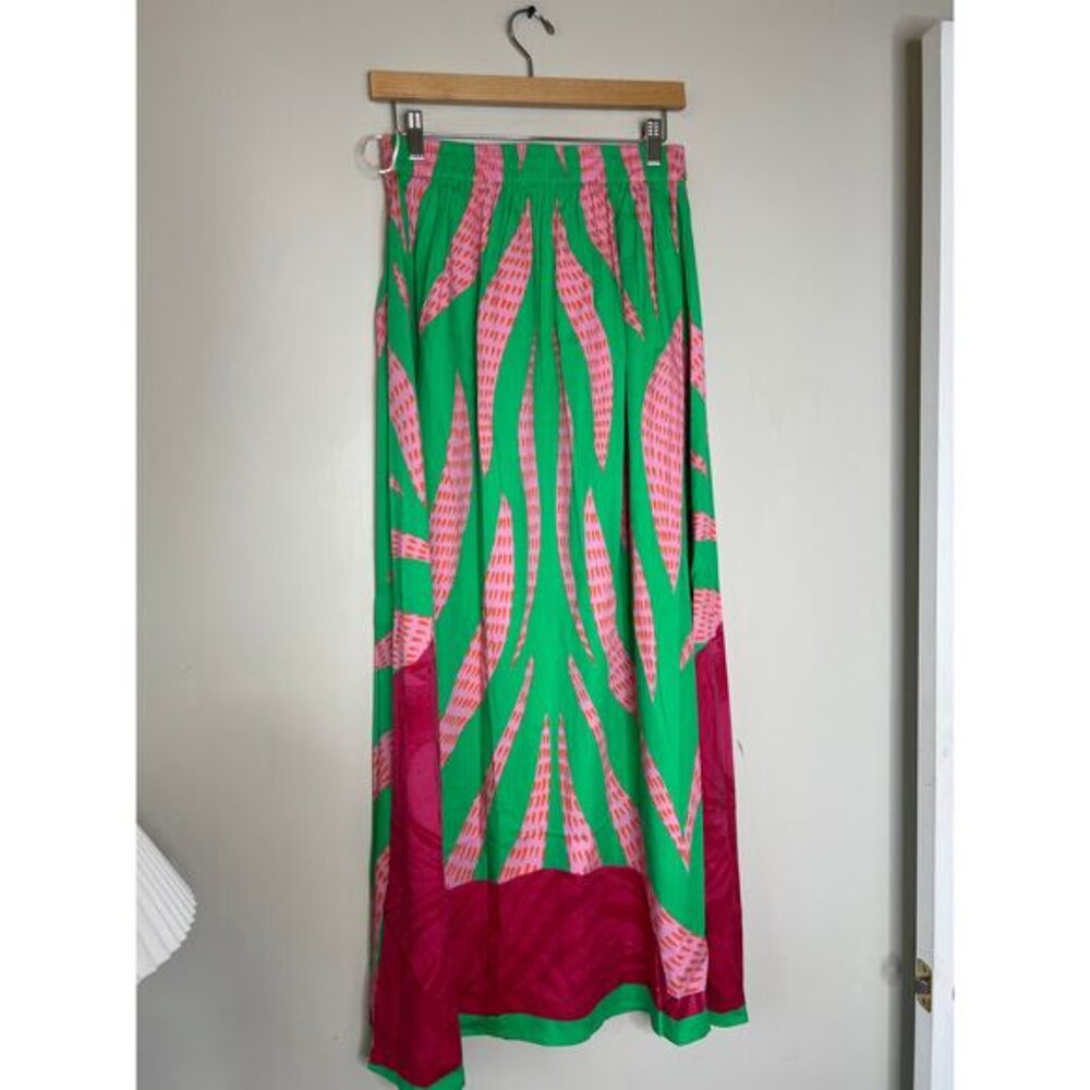 NWT Sheridan French Gardenia Malachite Tigress Blouse Maxi Skirt Set Size: Small - Picture 9 of 10